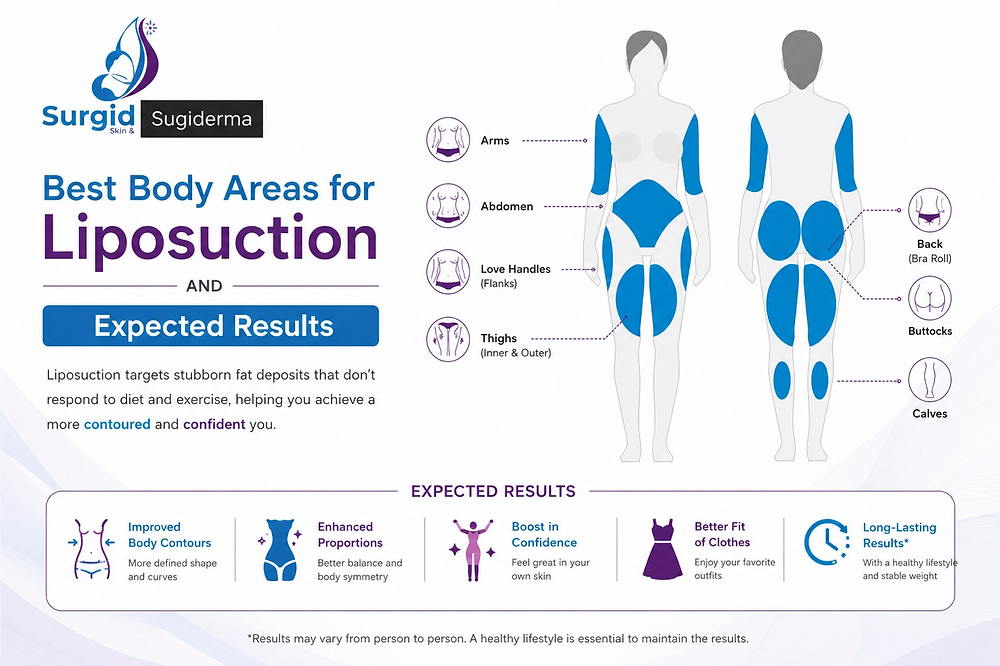 Mult Body Area Best Body Areas for Liposuction and Expected Results