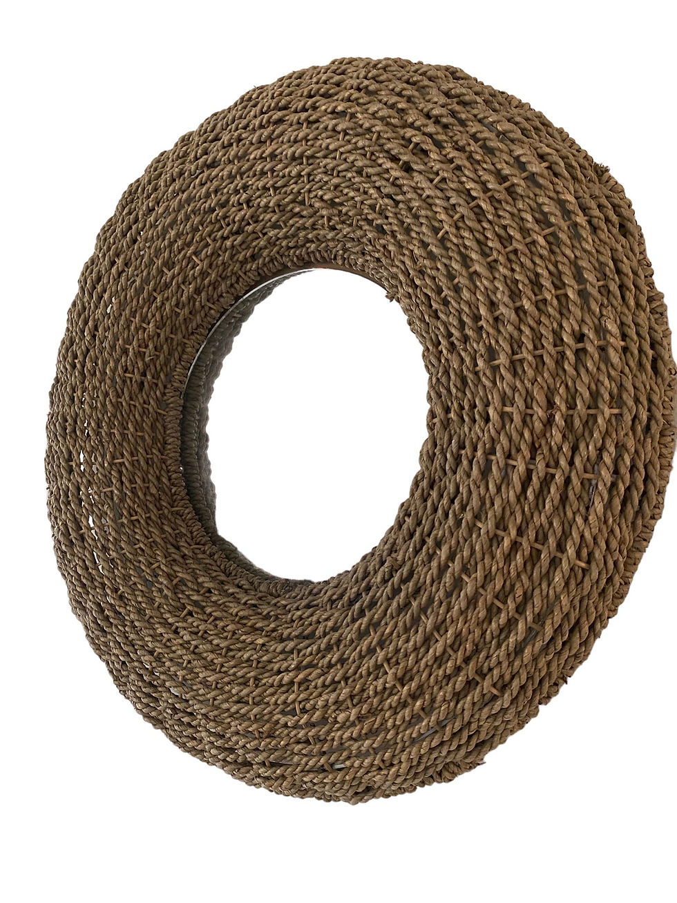 Thumbnail: Balinese rattan round shape mirror