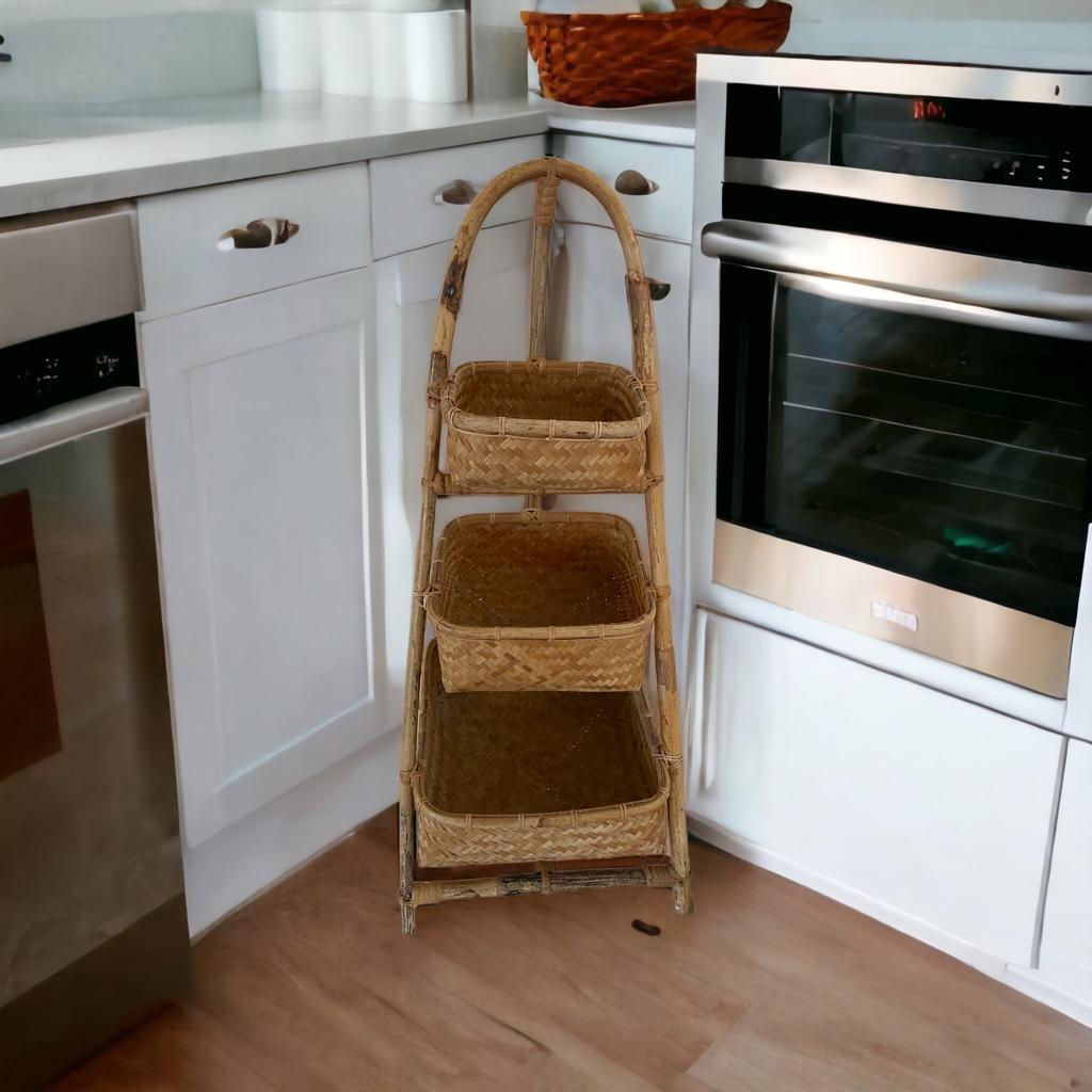 Balinese fruit/veggie rack