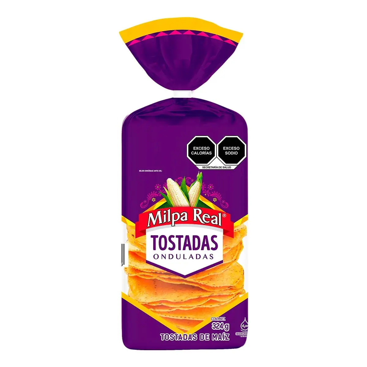 Tostadas Milpa Real Onduladas 324g