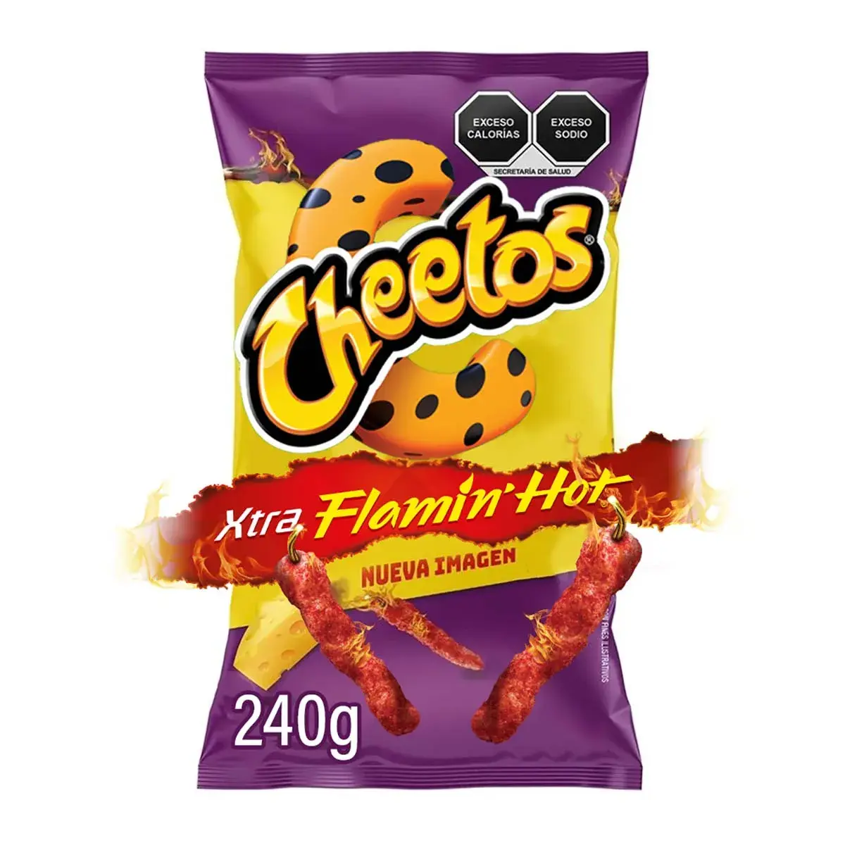 Botana De Queso Sabritas Cheetos Xtra Flamin Hot 240g