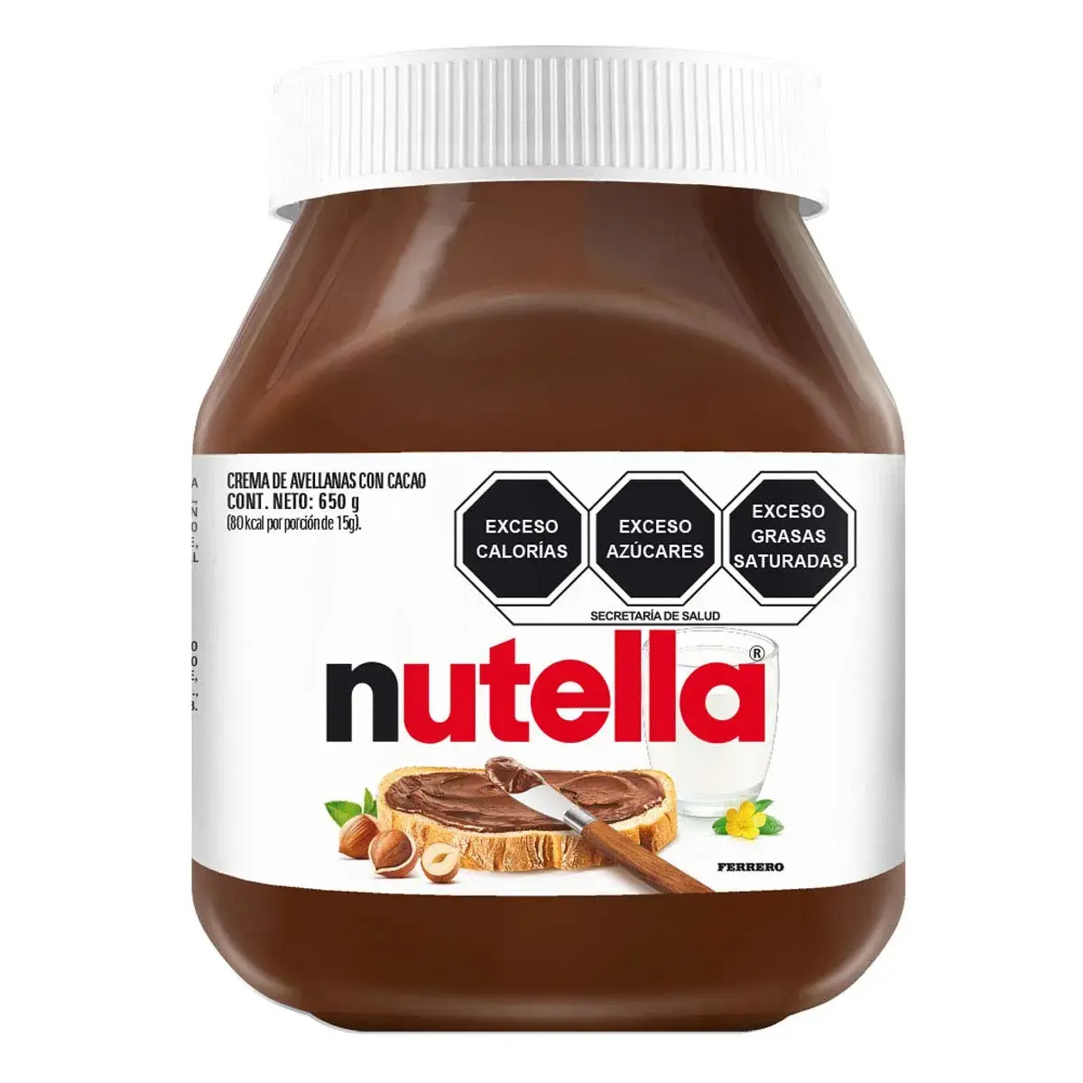Crema de Avellanas Nutella 650g