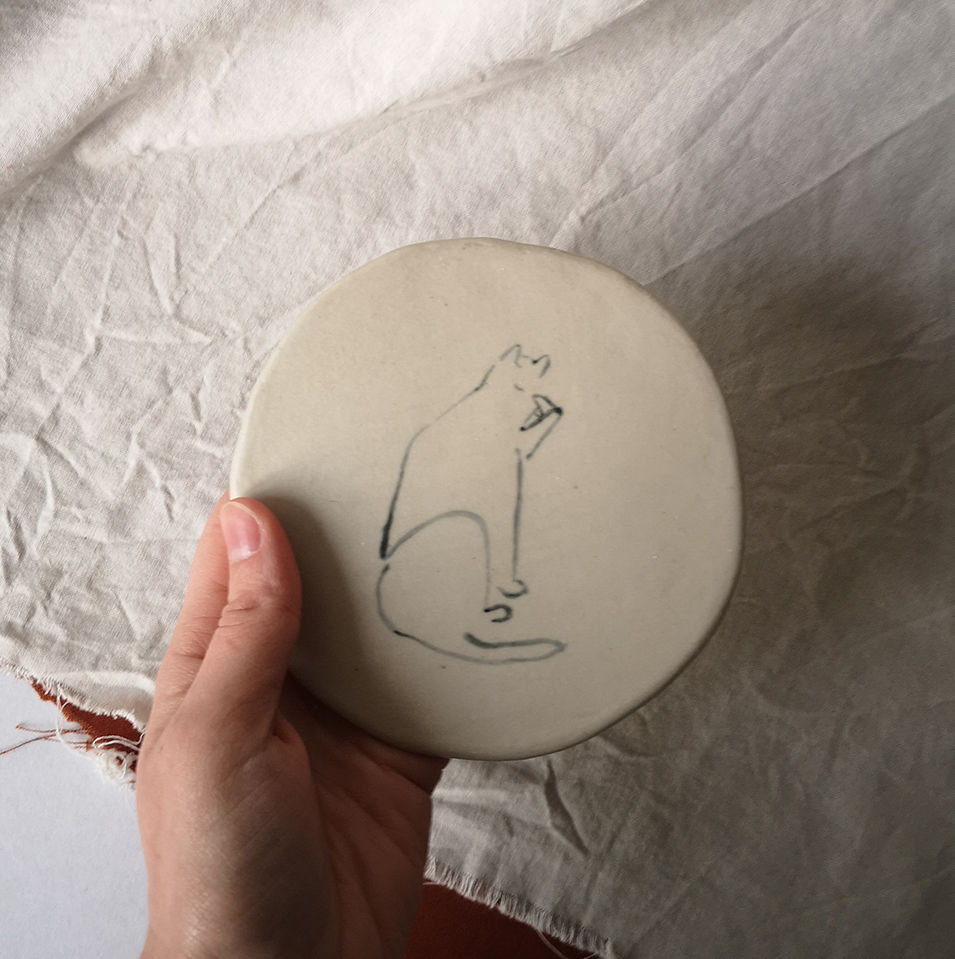 Thumbnail: Cat teabag holder I