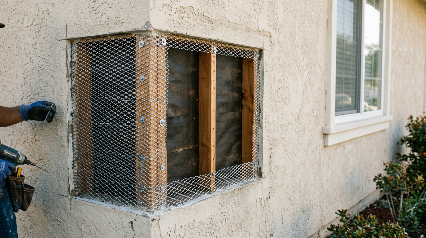 Stucco Repair — Ridgeline Western Construction
