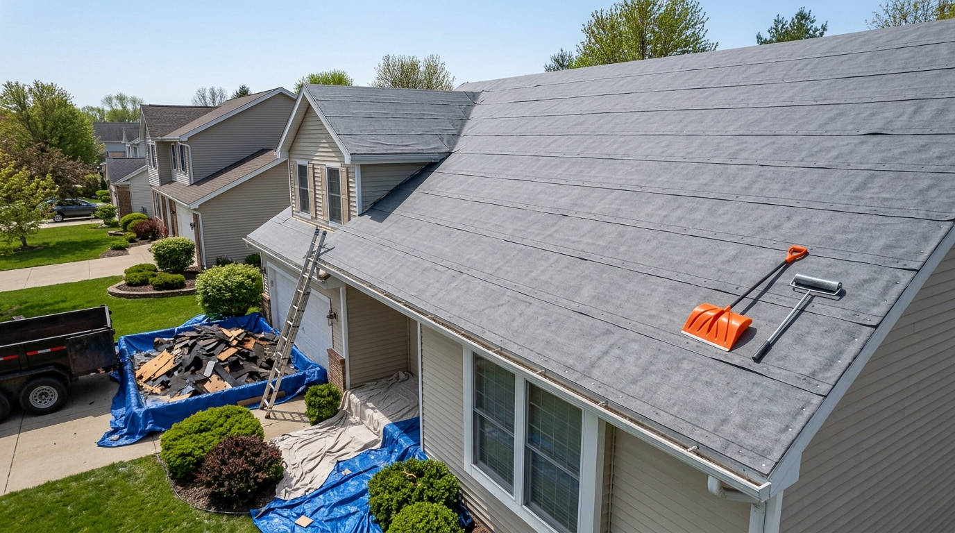 Roof Replacement — Material Selection and Site Cleanup