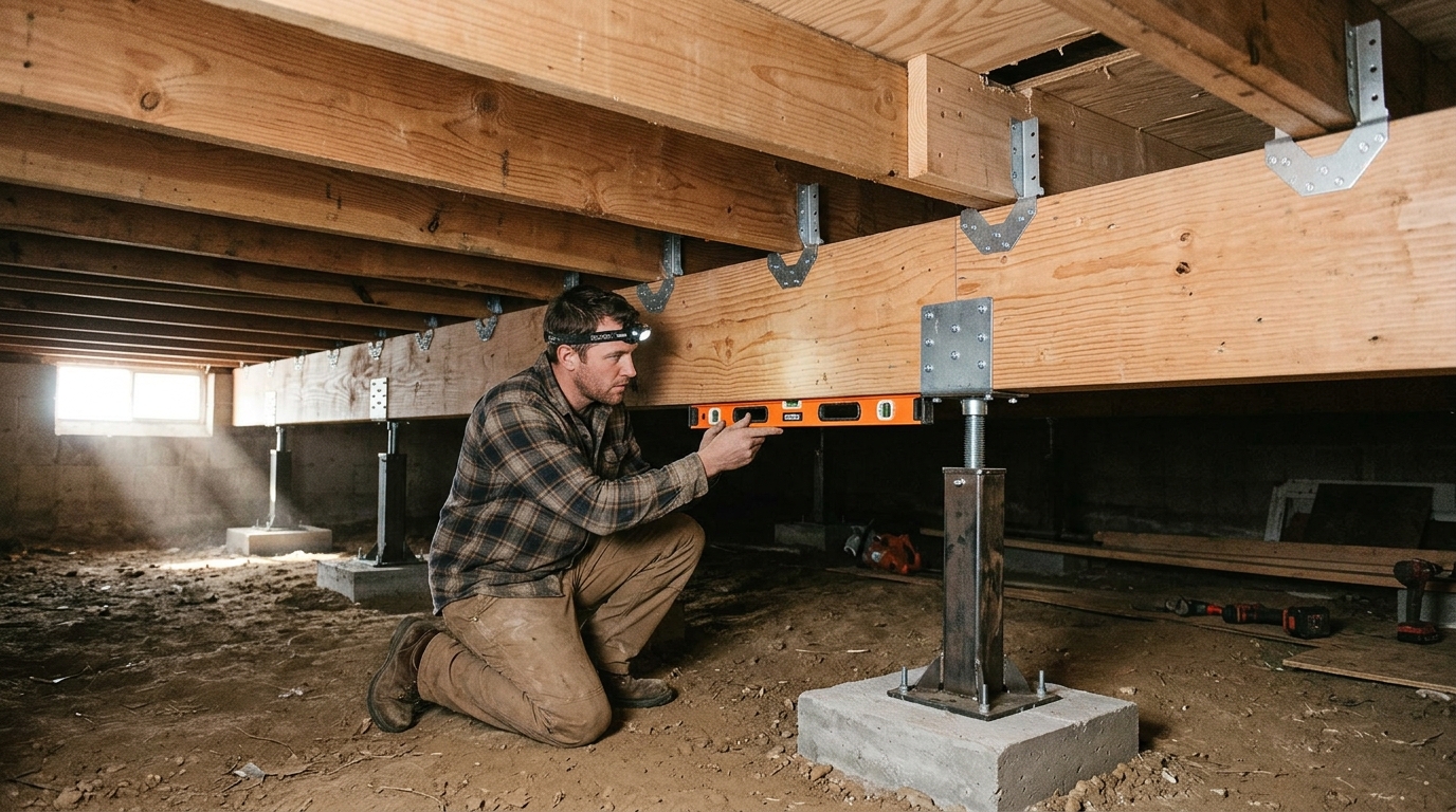 Support Beam Installation — Load Path Investigation On Site