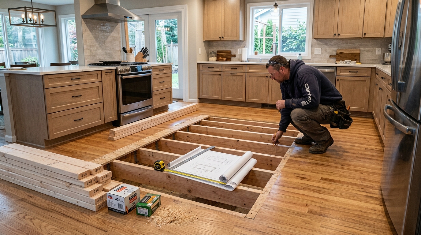 Kitchen Island Installation — Structural Island Assessment