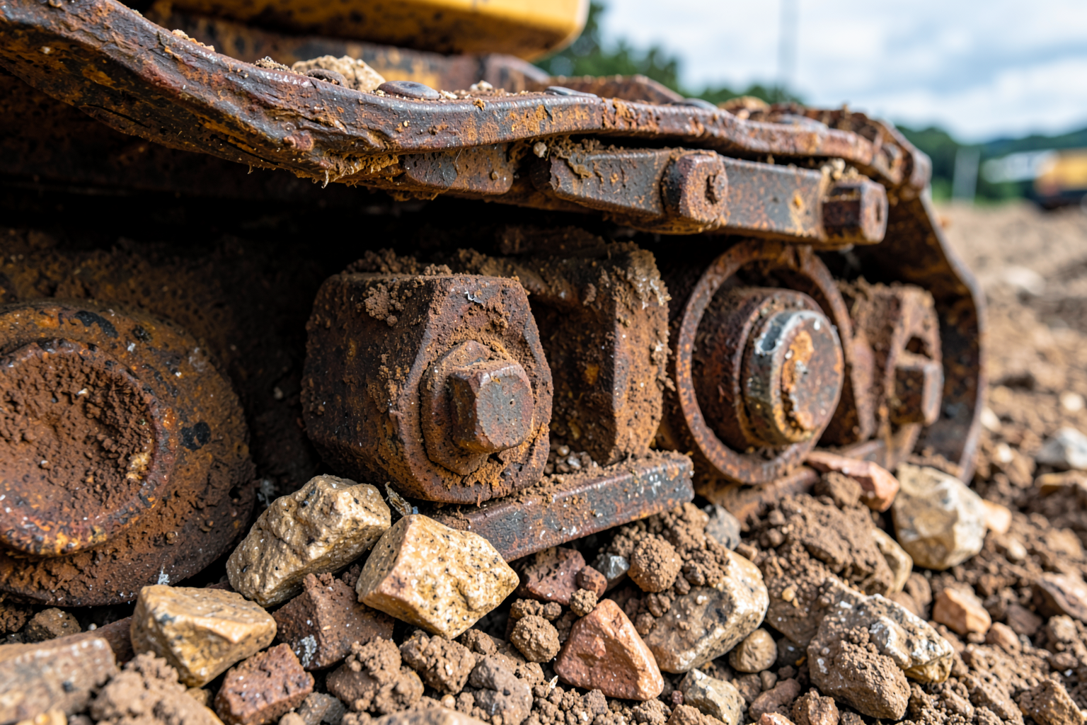 Excavator Undercarriage Replacement — Onsite removal and installation of undercarriage systems