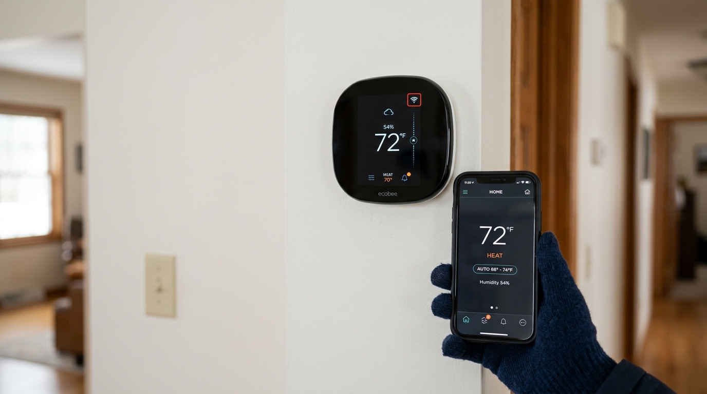 ecobee Thermostat Maintenance — Smart Features and App Sync Check