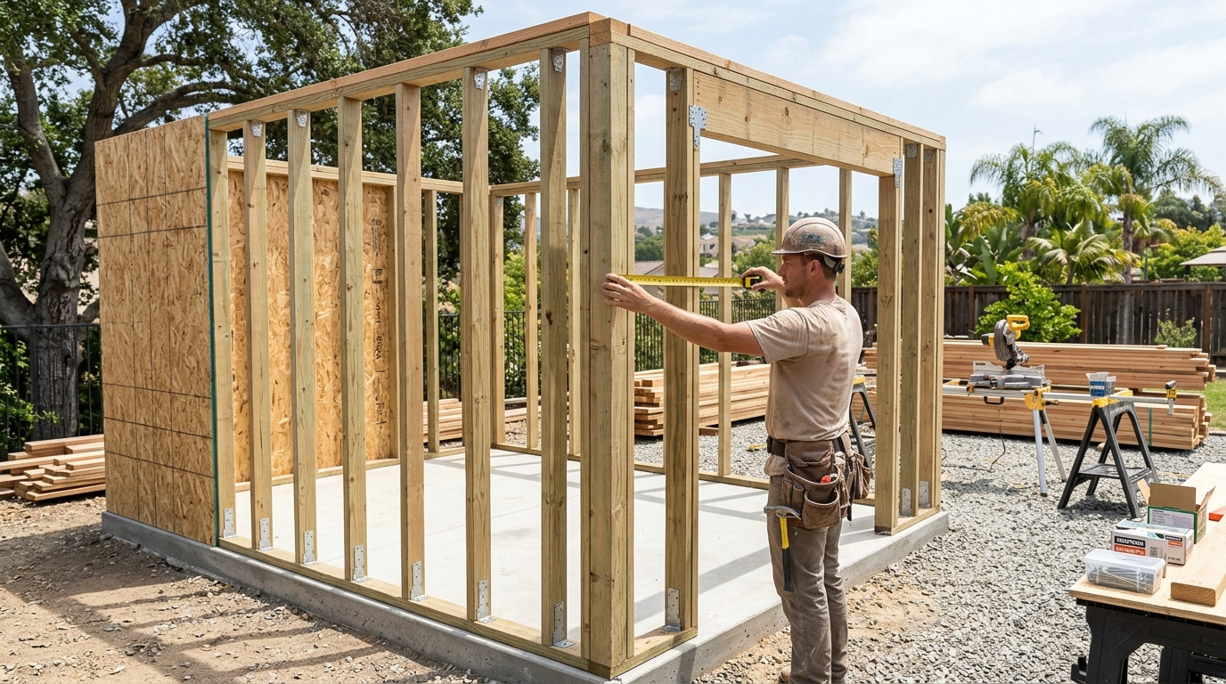 Storage Shed Construction — Structural Framing for Local Conditions