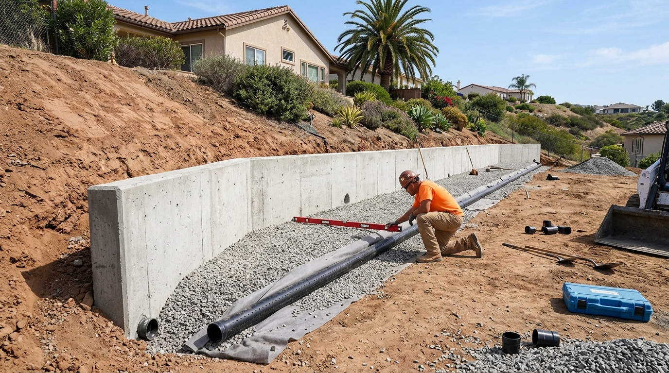 Retaining Walls — Purpose-Built Materials and Drainage for Local Grades