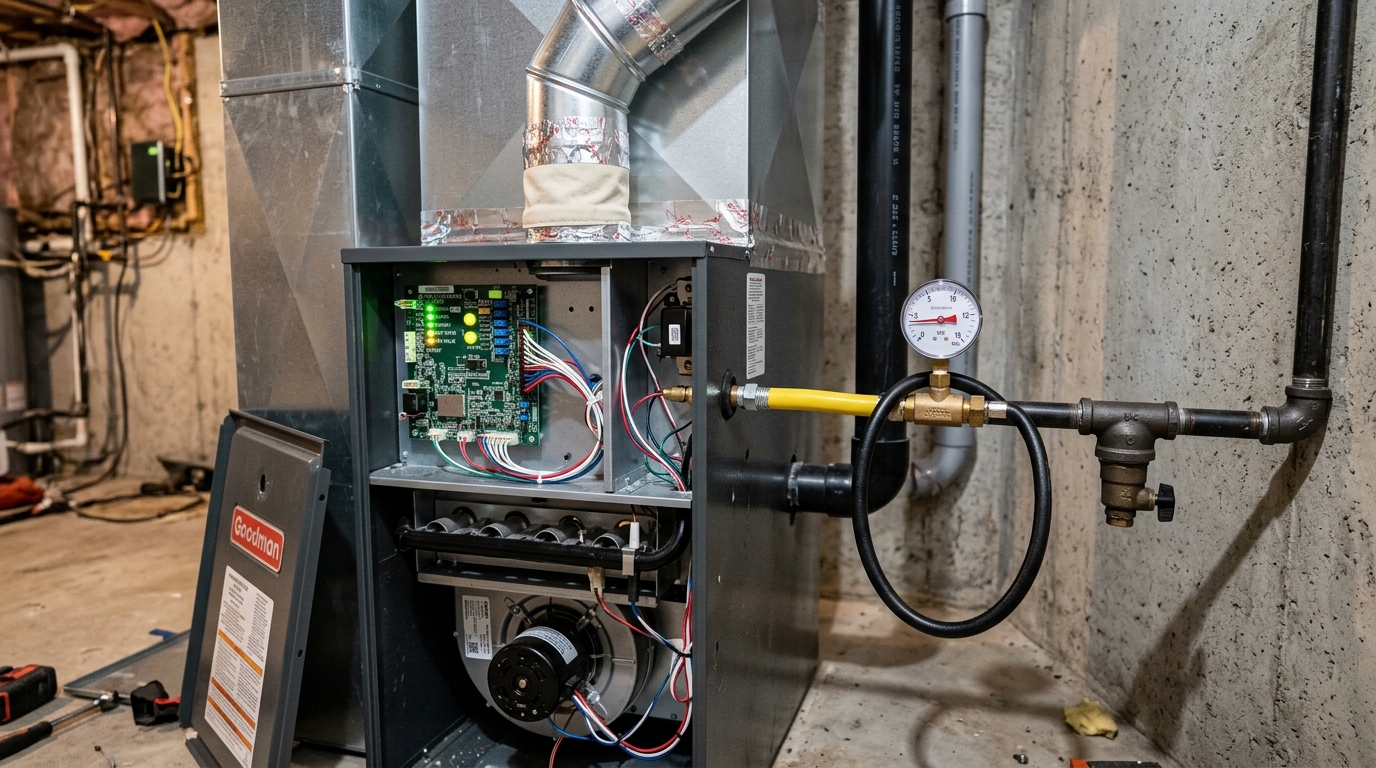 GE Furnace Installation — Full Startup and Safety Testing