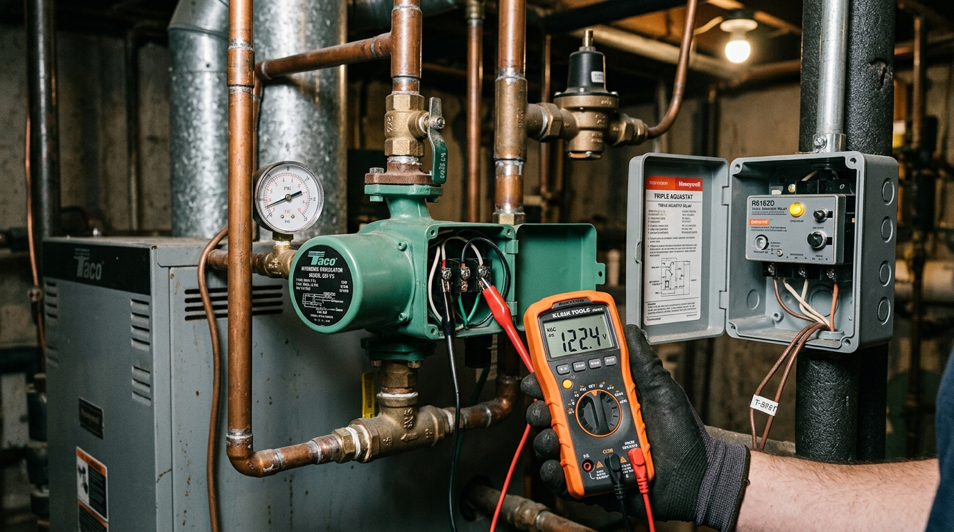 Circulator Pump Repair — Diagnosis at the Pump and Thermostat