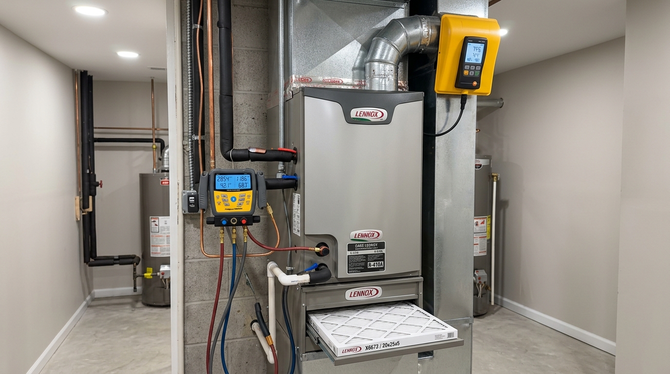 Lennox Heat Pump Installation — Full Commissioning and Performance Testing