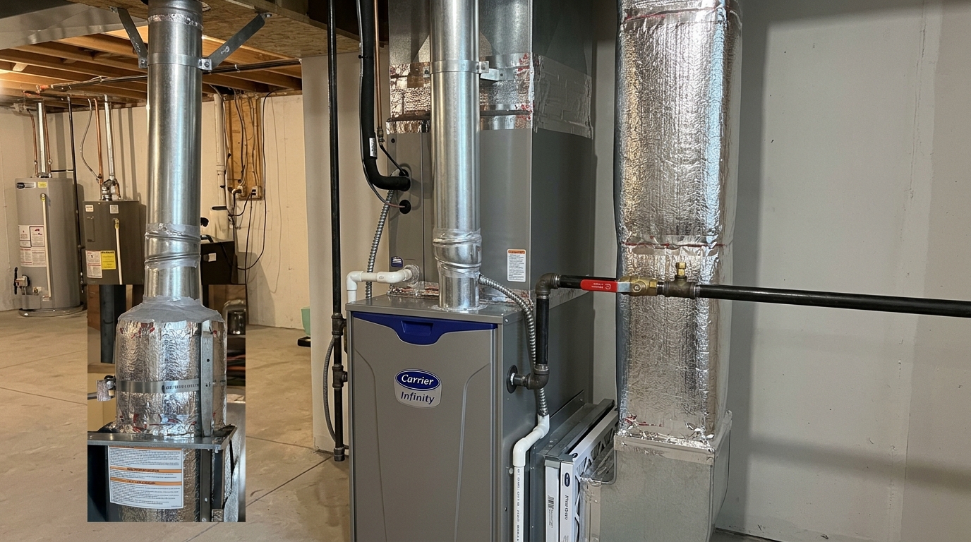 Trane Furnace Installation — Proper Gas, Venting, and Airflow