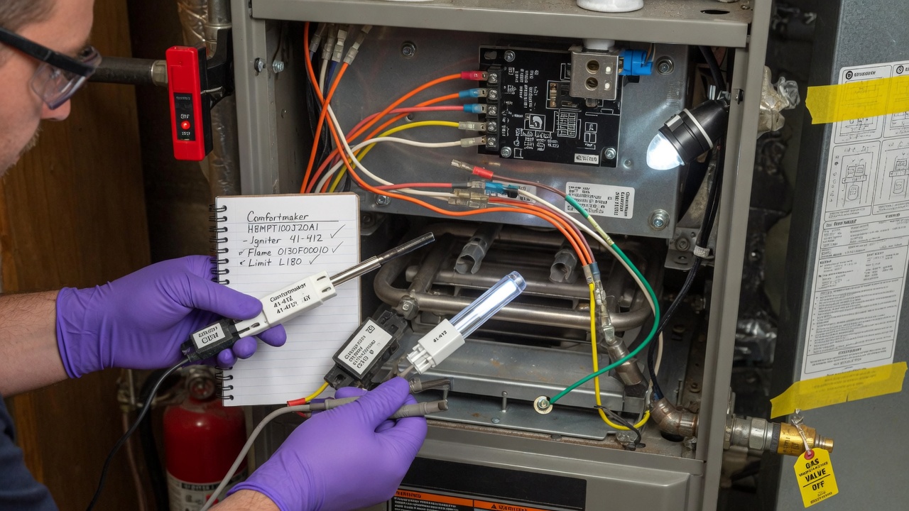 Comfortmaker Furnace Repair — Matched Parts and Proper Setup
