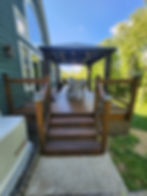 Complete deck rebuilds from footings to finished surfaces. Pressure-treated or composite decking with code-compliant framing, ledger flashing, guard systems, fascia, and lighting. We handle deck repairs, structural reinforcement, and patio installations using pavers or stamped concrete throughout the Hudson Valley.