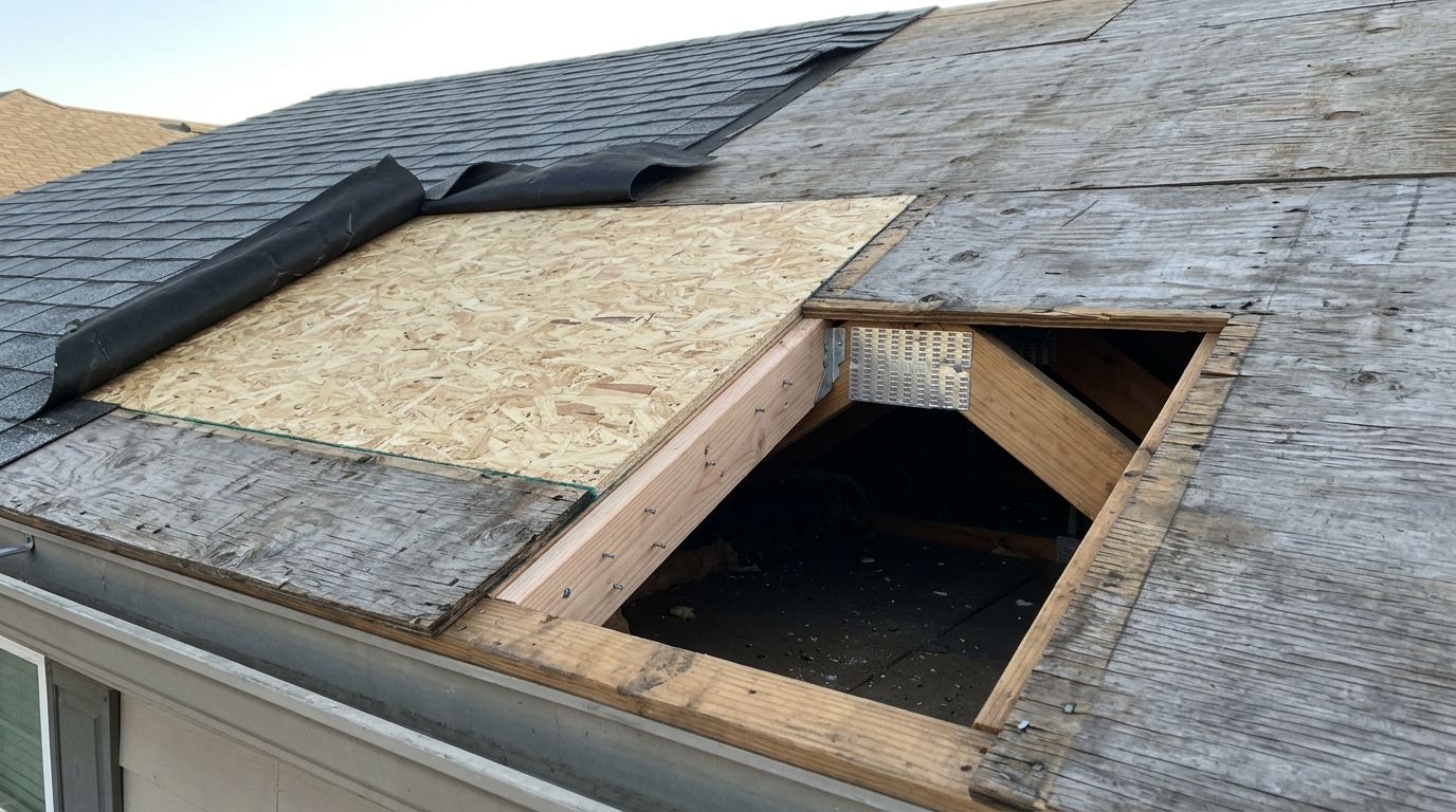 Roof Leak Repair — Documented Permitting and Final Inspection