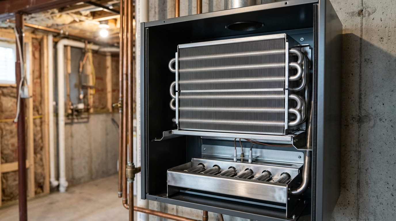 Utica Boiler Maintenance — Combustion and Heat Exchange Cleaning