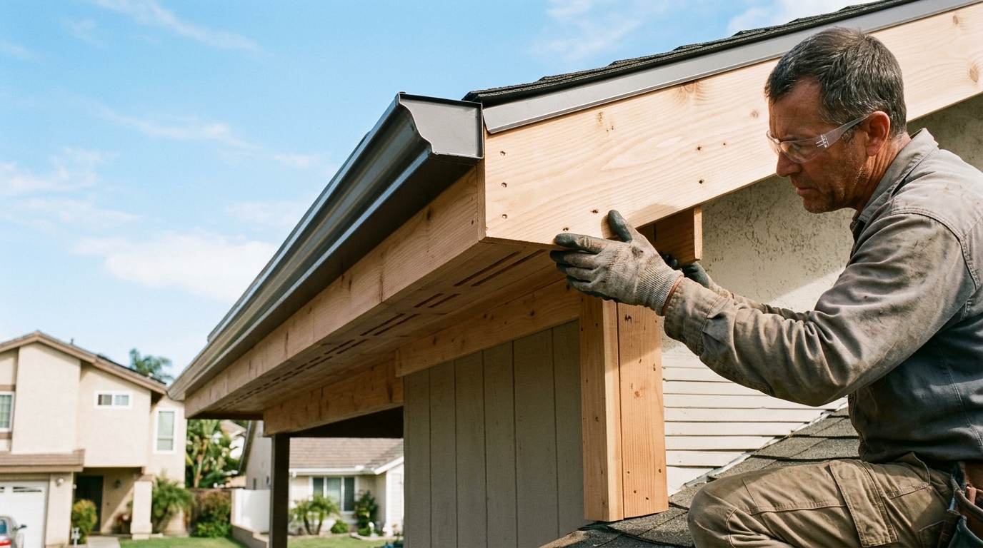 Soffit & Fascia Installation — Structure-First Eave Prep