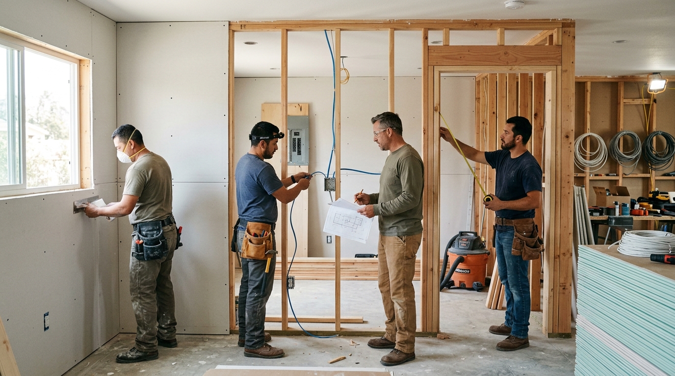 home remodeling contractors — Coordinated Trades, Scheduled Right