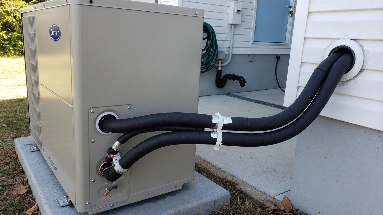 Carrier Heat Pump Installation — Proper Refrigerant Line Installation