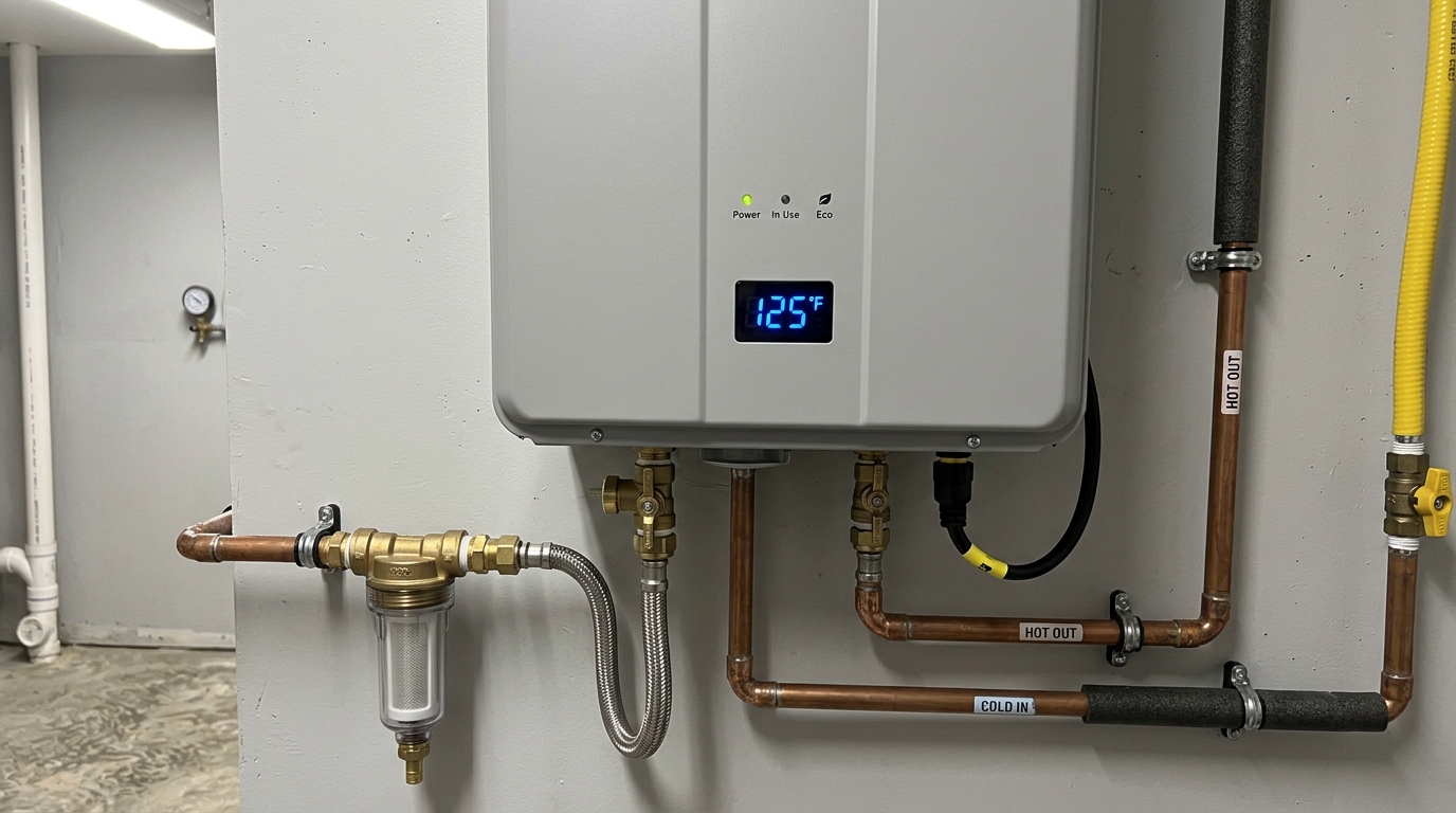 Navien Water Heater Maintenance — Flow and Safety System Testing