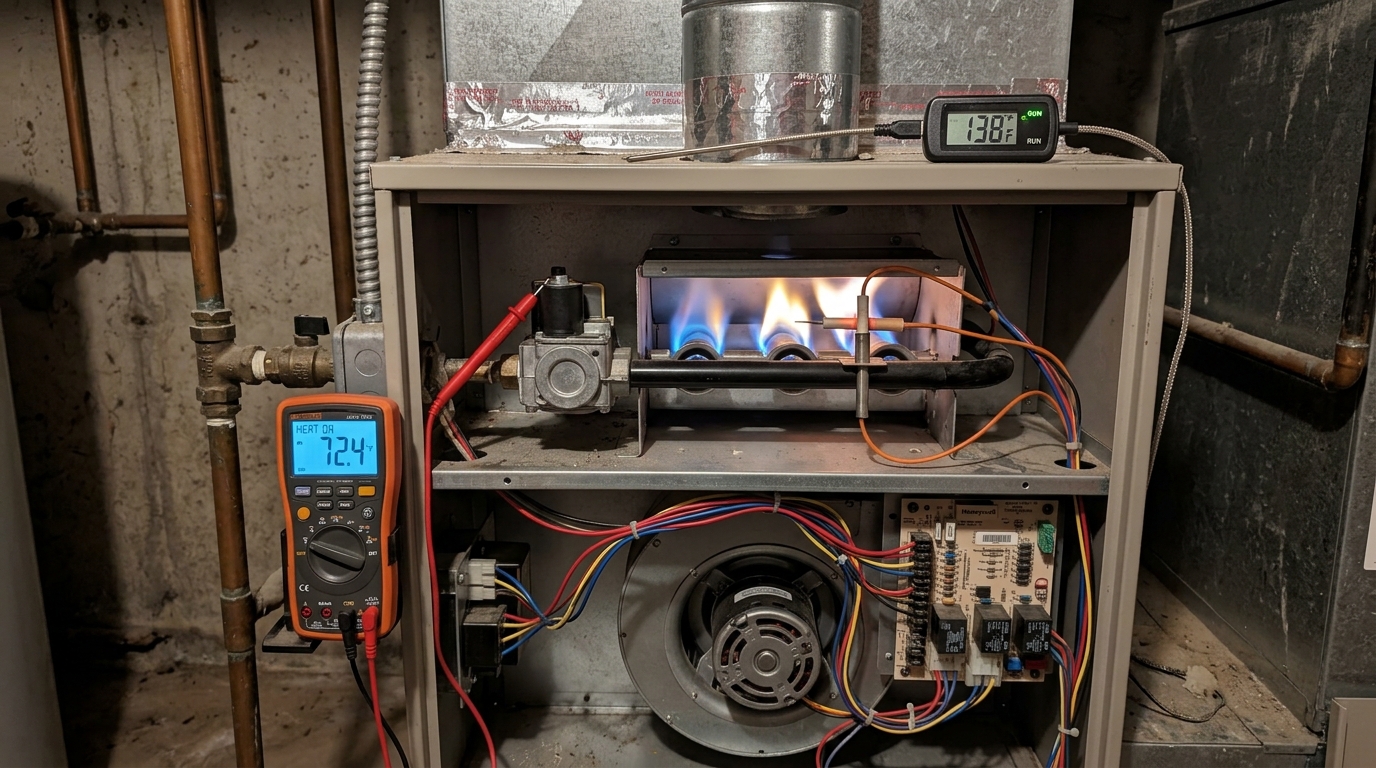 Comfortmaker Furnace Repair — Full Heating Cycle Verification
