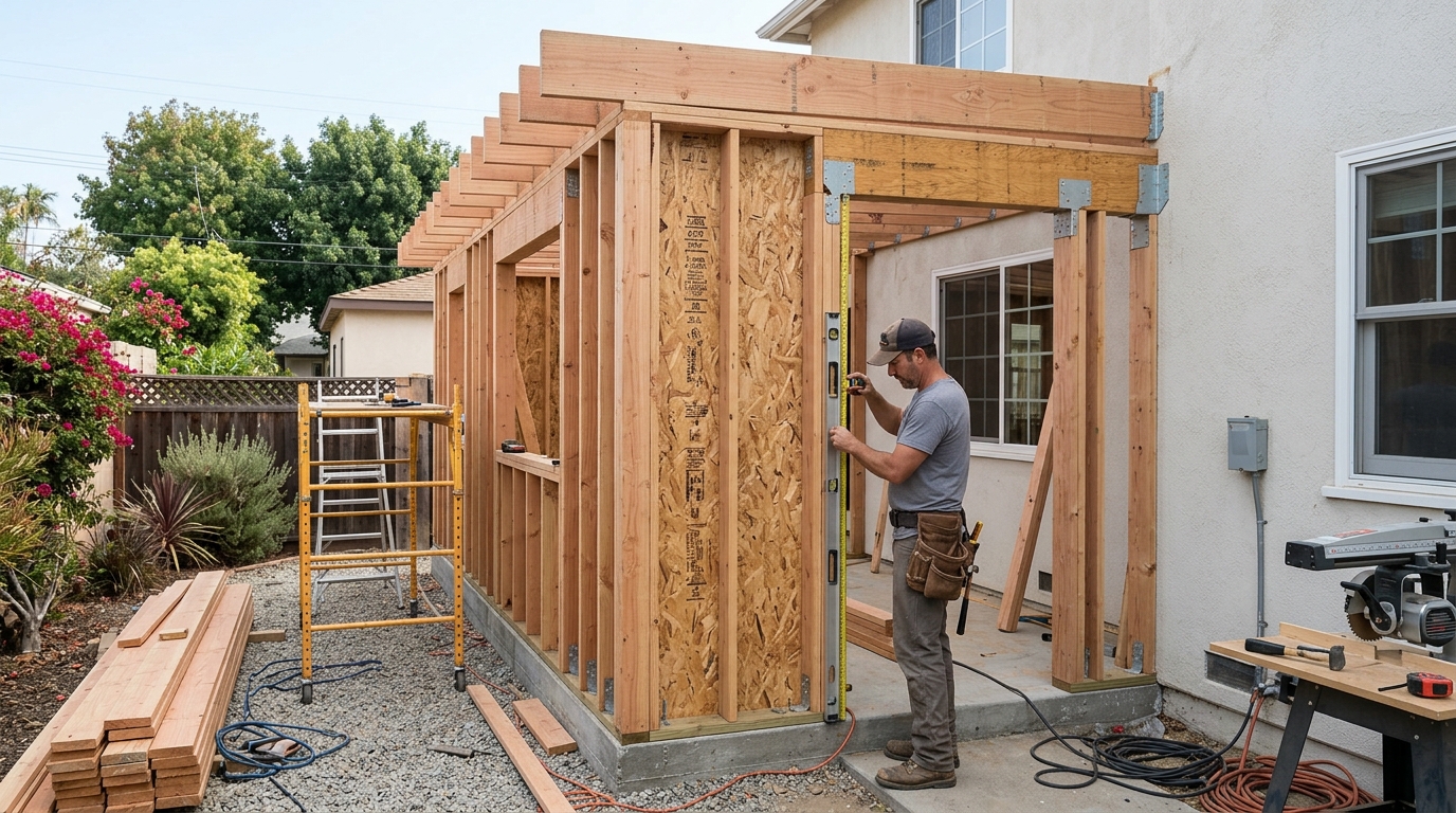 ADU Construction — Owner-Led Structural Framing