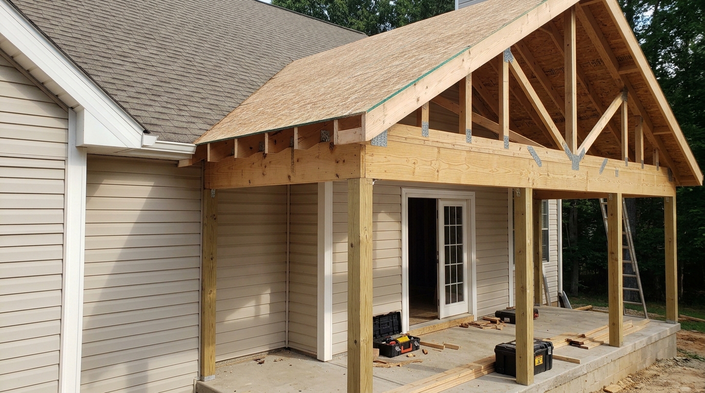 Porch Construction — Details Matched to House and Code