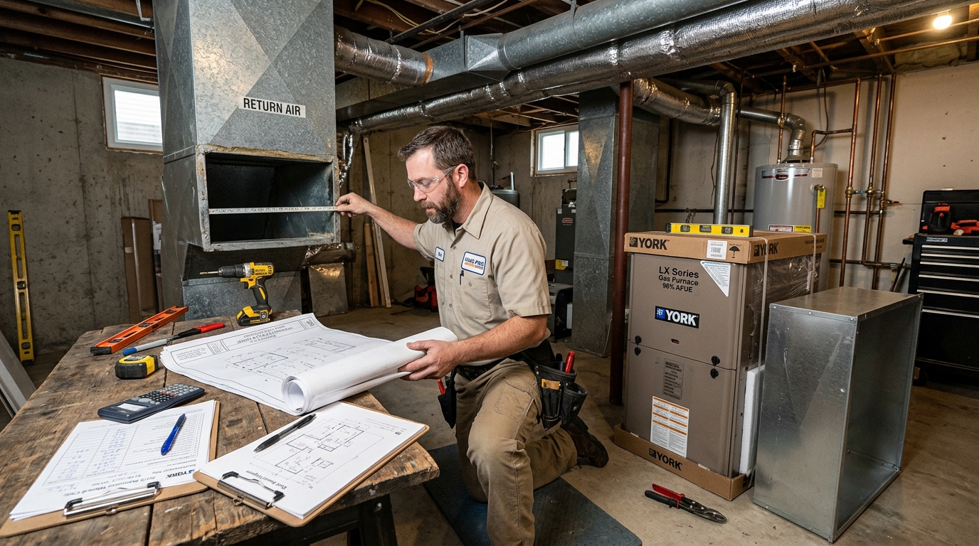 York Furnace Installation — Proper Venting and Fuel Connections