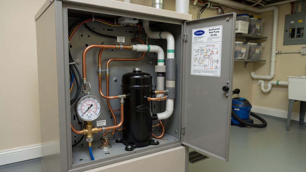 Carrier Geothermal Heat Pump Repair — Refrigerant and Compressor Repair