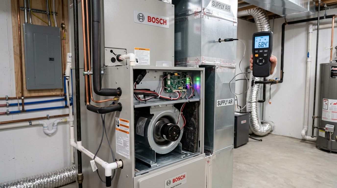 Bosch Heat Pump Maintenance — Performance Testing in Both Modes