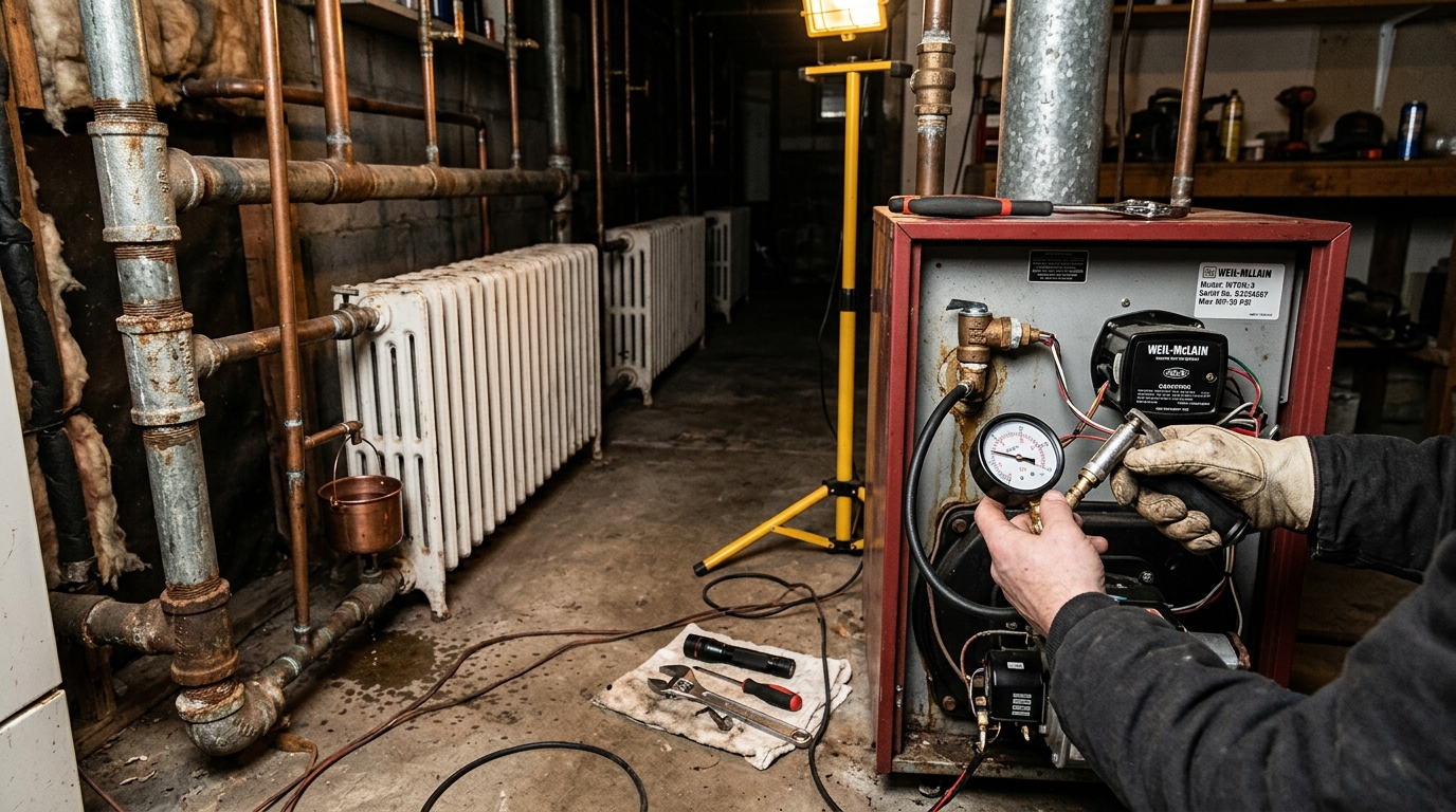 Boiler Maintenance — Explained Results Before We Leave