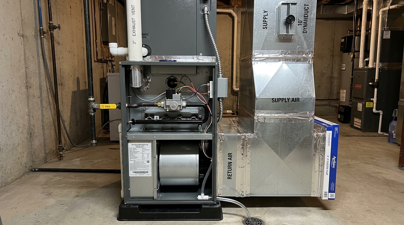 Goodman Furnace Installation — Proper Venting and Gas Connections