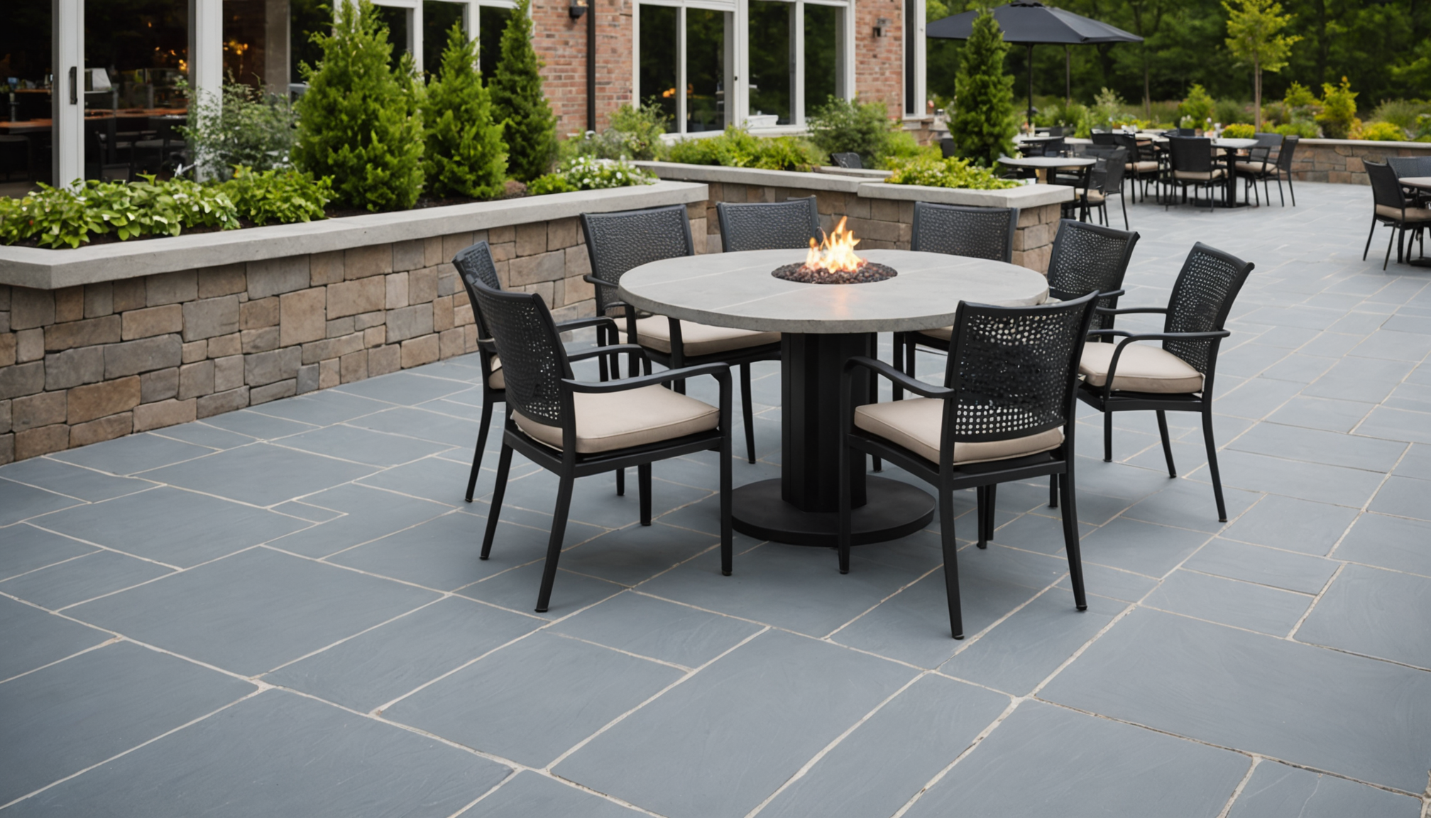 Commercial Patio Installation - Stonework That Stays Straight and Clean