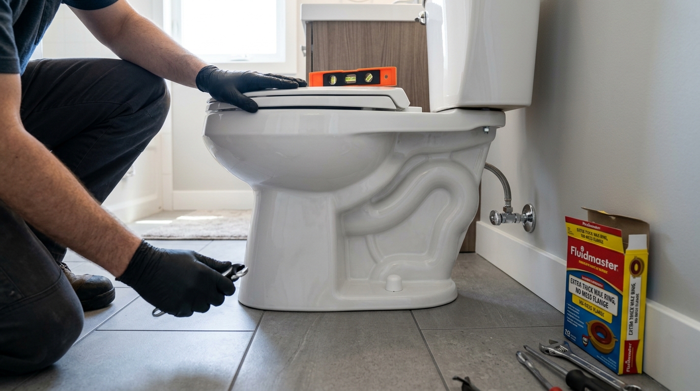 Toilet Installation — Demonstration And Check Before Closing Out