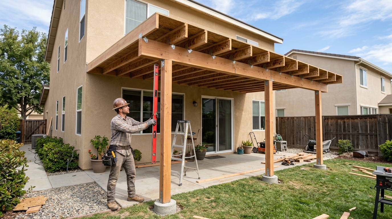 Patio Cover Installation — Built to Close Cleanly with Permits