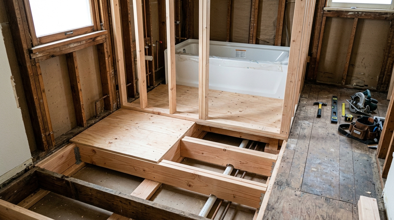 Bathroom Remodeling — Framing and Subfloor Assessment