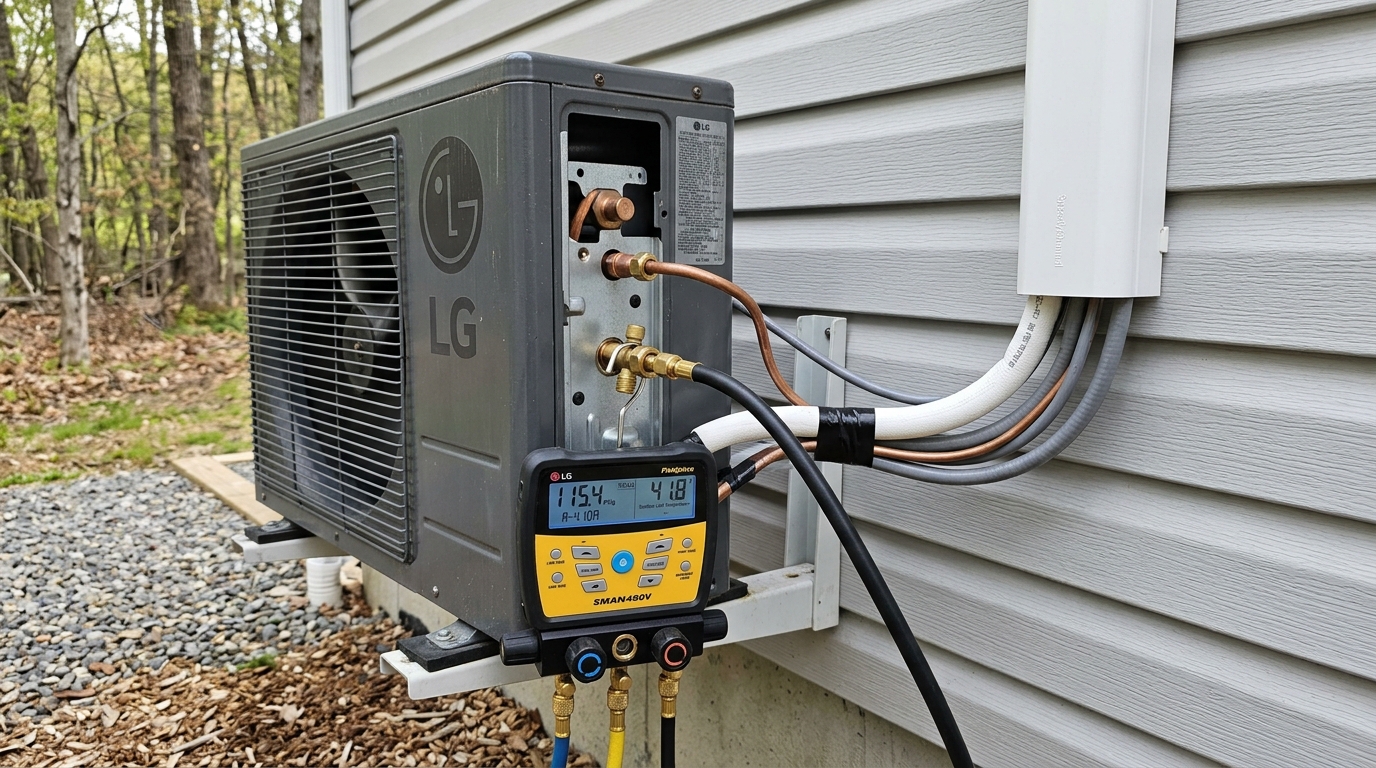 LG Mini-Split Repair — Refrigerant and Leak Repair