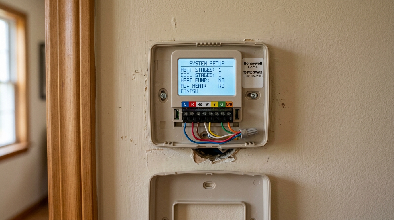 Honeywell Thermostat Maintenance — Correct System Configuration Setup
