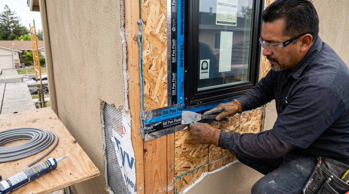 Window Installation — Proper Flashing and Air/Water Management