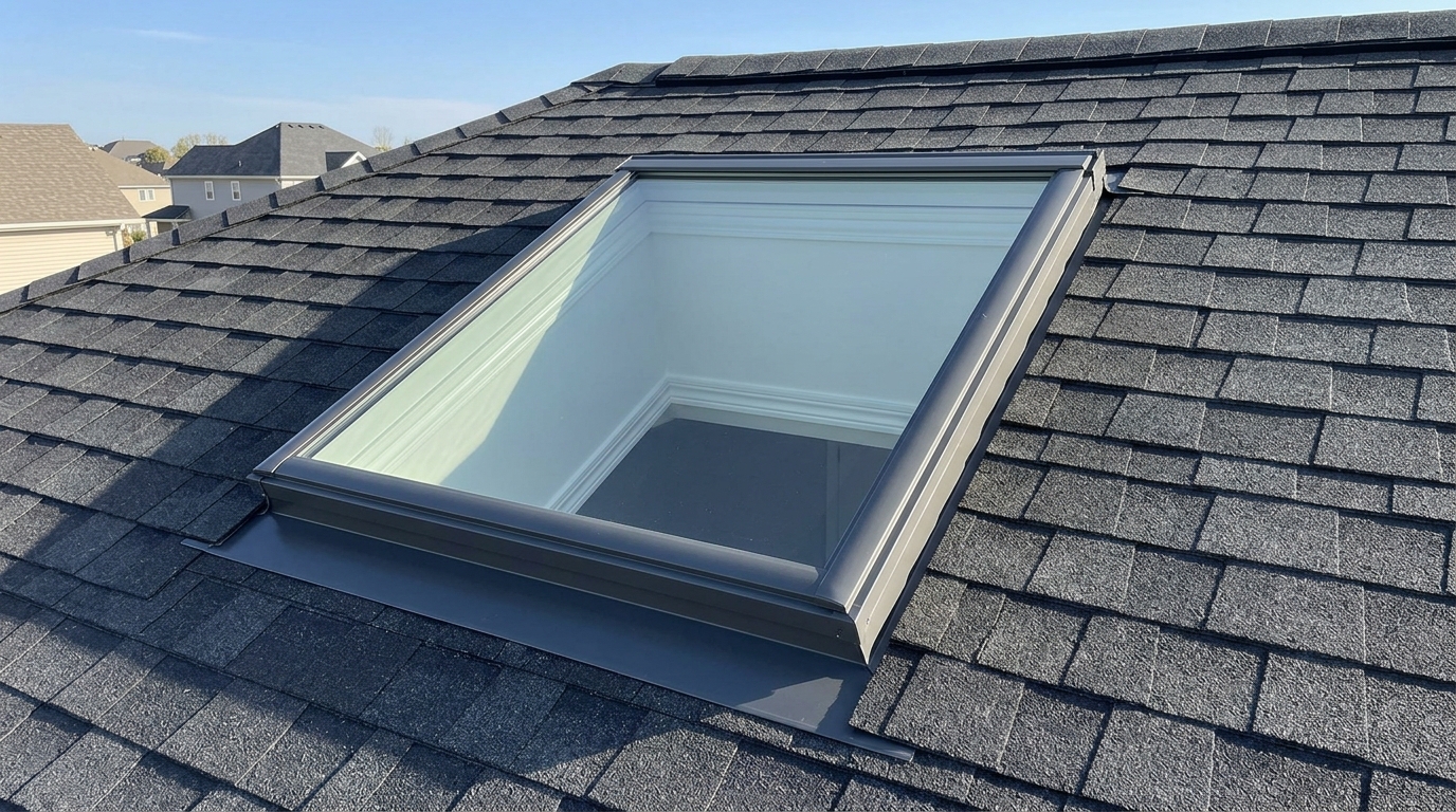 Skylight Installation & Flashing — Full Interior and Exterior Wrap