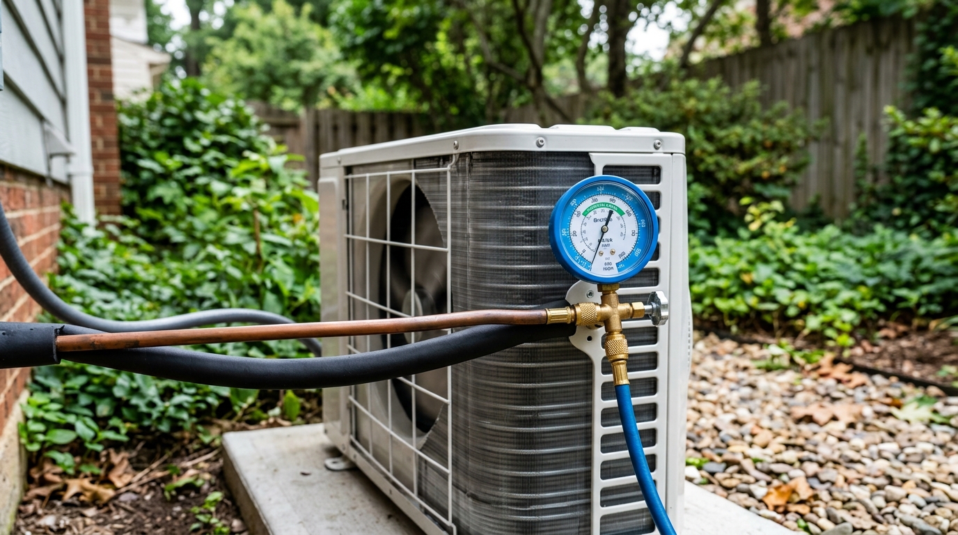 Midea Mini-Split Maintenance — Refrigerant and Performance Check