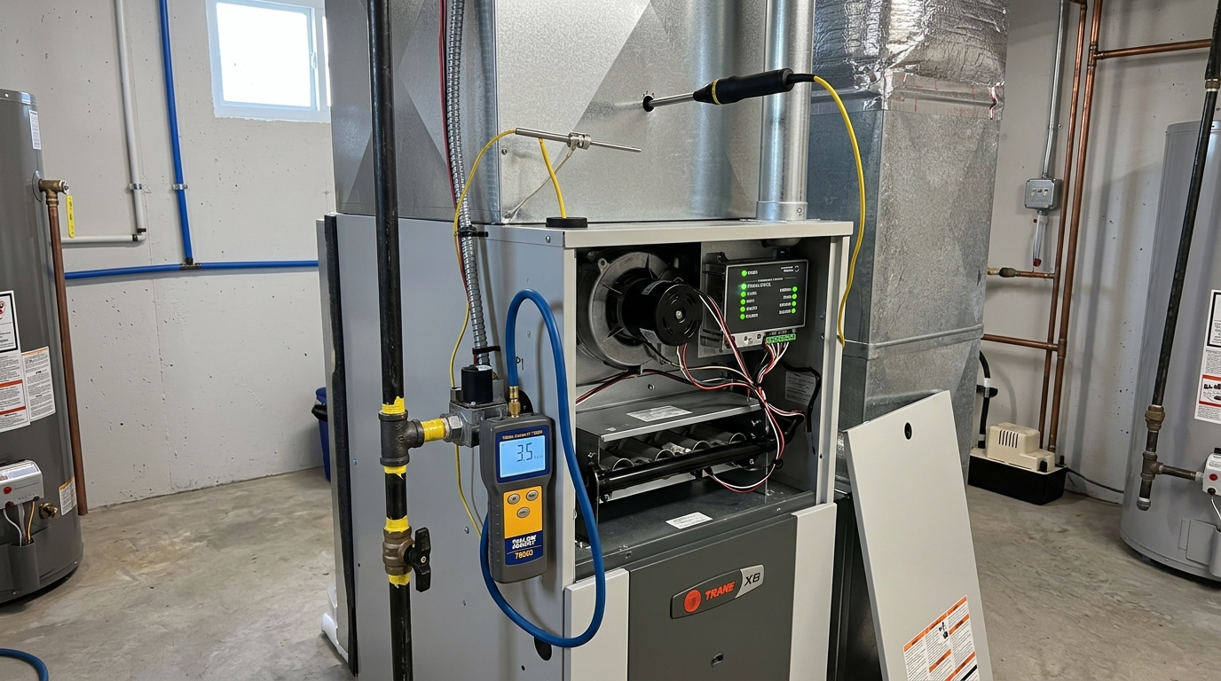 Bosch Furnace Installation — Full Startup and Performance Testing