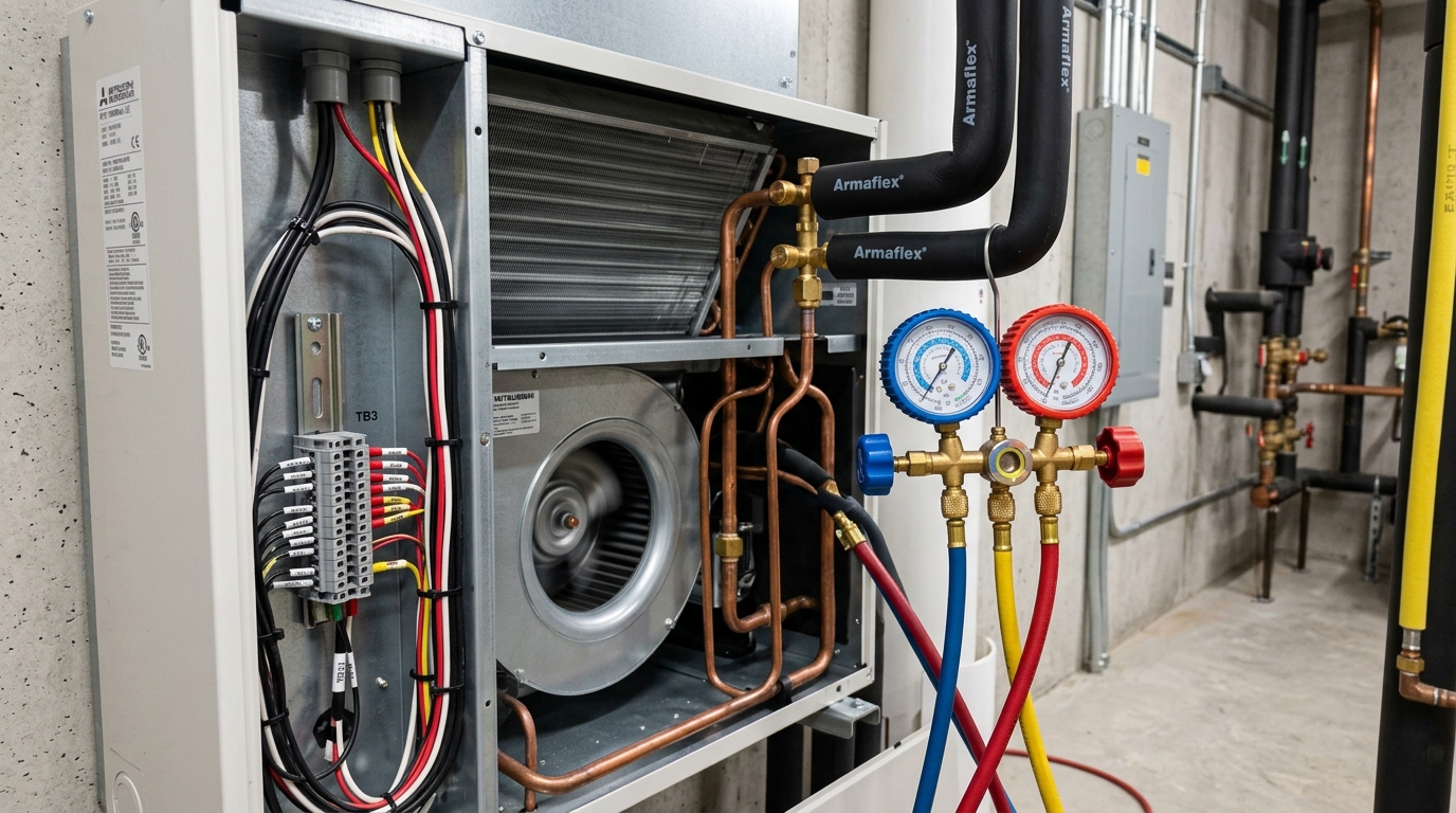 Mitsubishi Heat Pump Maintenance — Refrigerant and System Checks