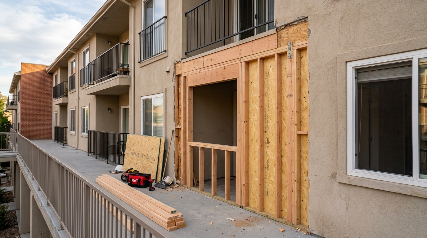 Apartment Building Repairs — Ridgeline Western Construction