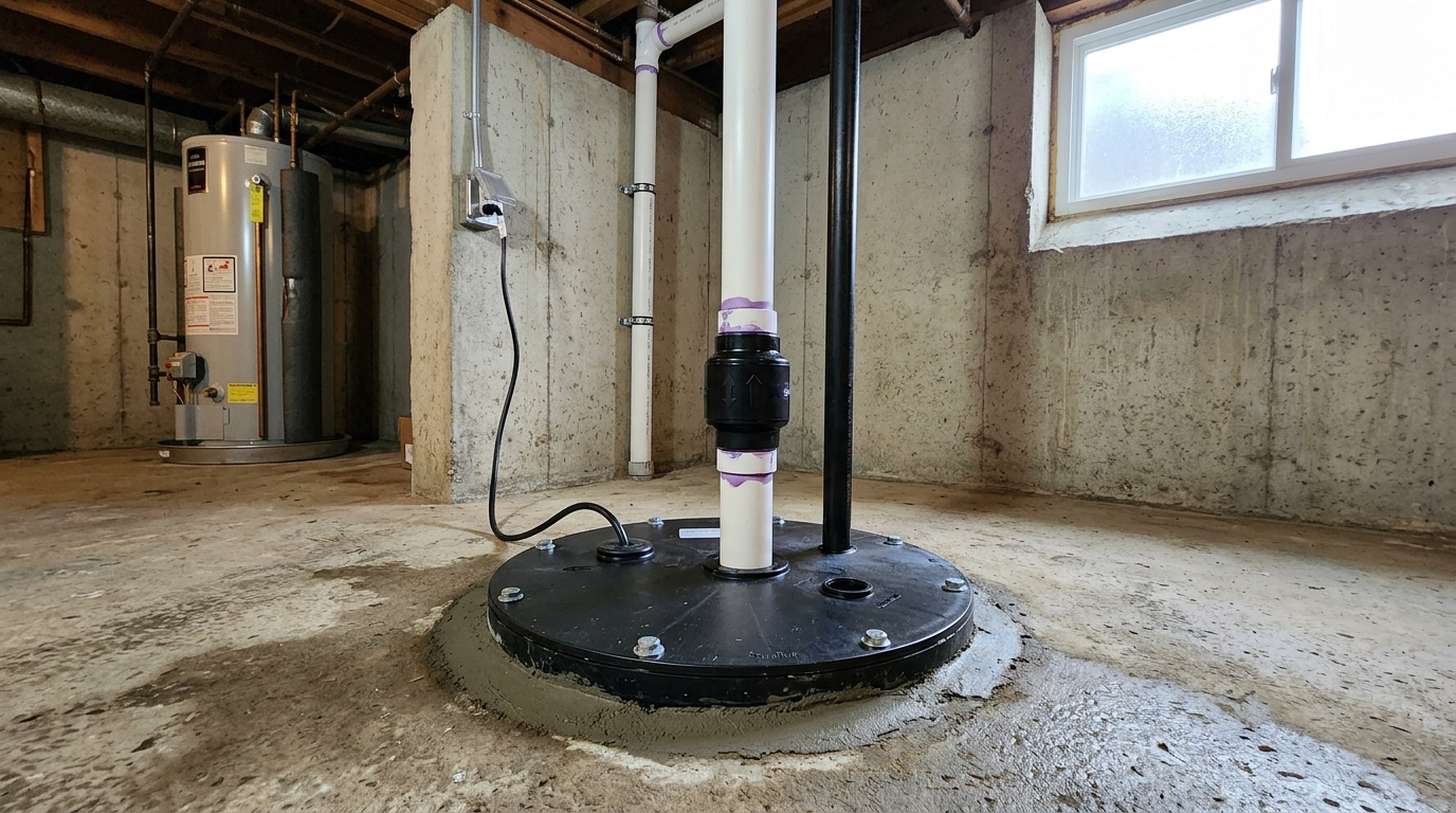 Sump Pump Installation — Questions On Amount And Timing Of Water