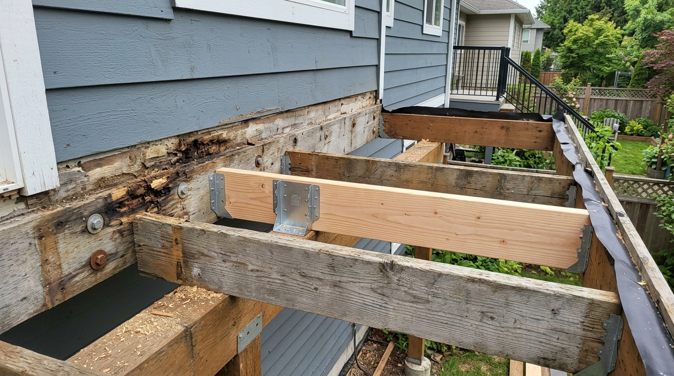 Balcony Repair — Removal to Solid Structure, Not Guesswork