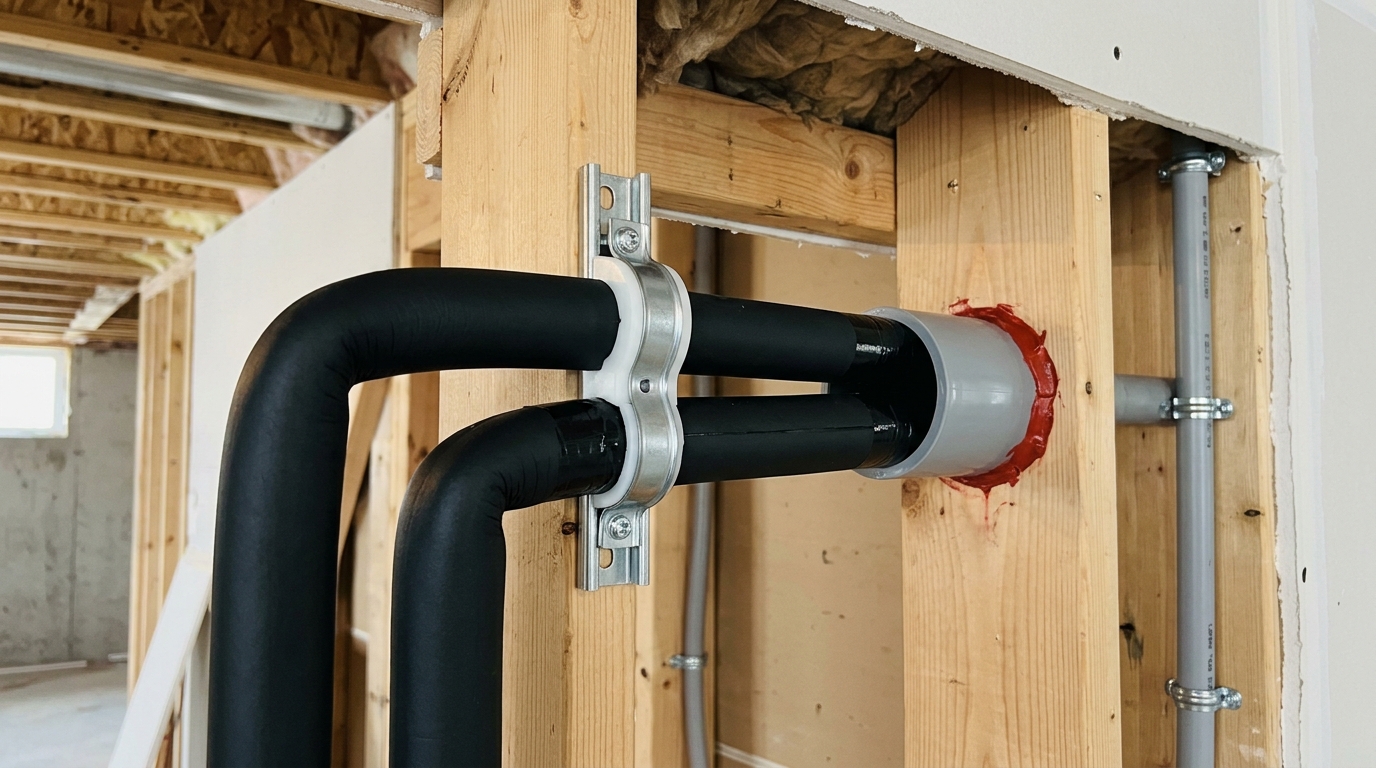 Mini-Split Installation — Clean Refrigerant Line Installation